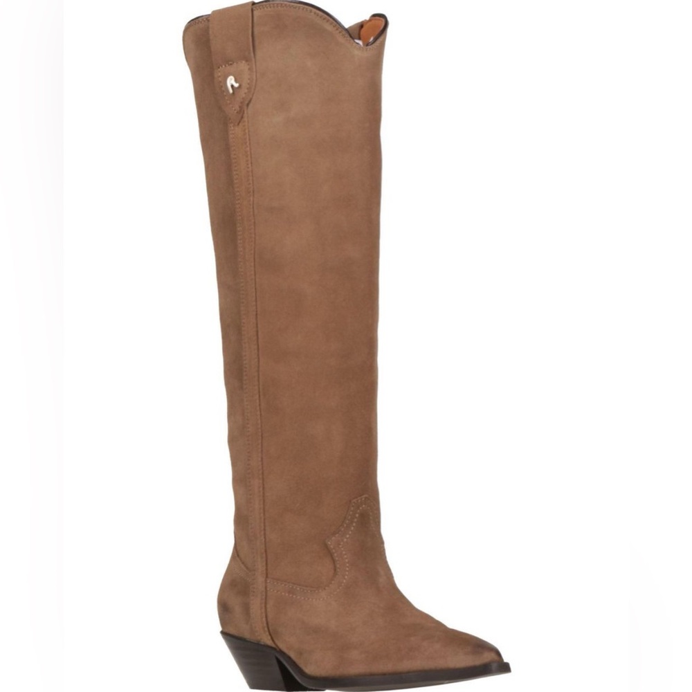 REPLAY Suede Women's Tan Knee-High Boots 37